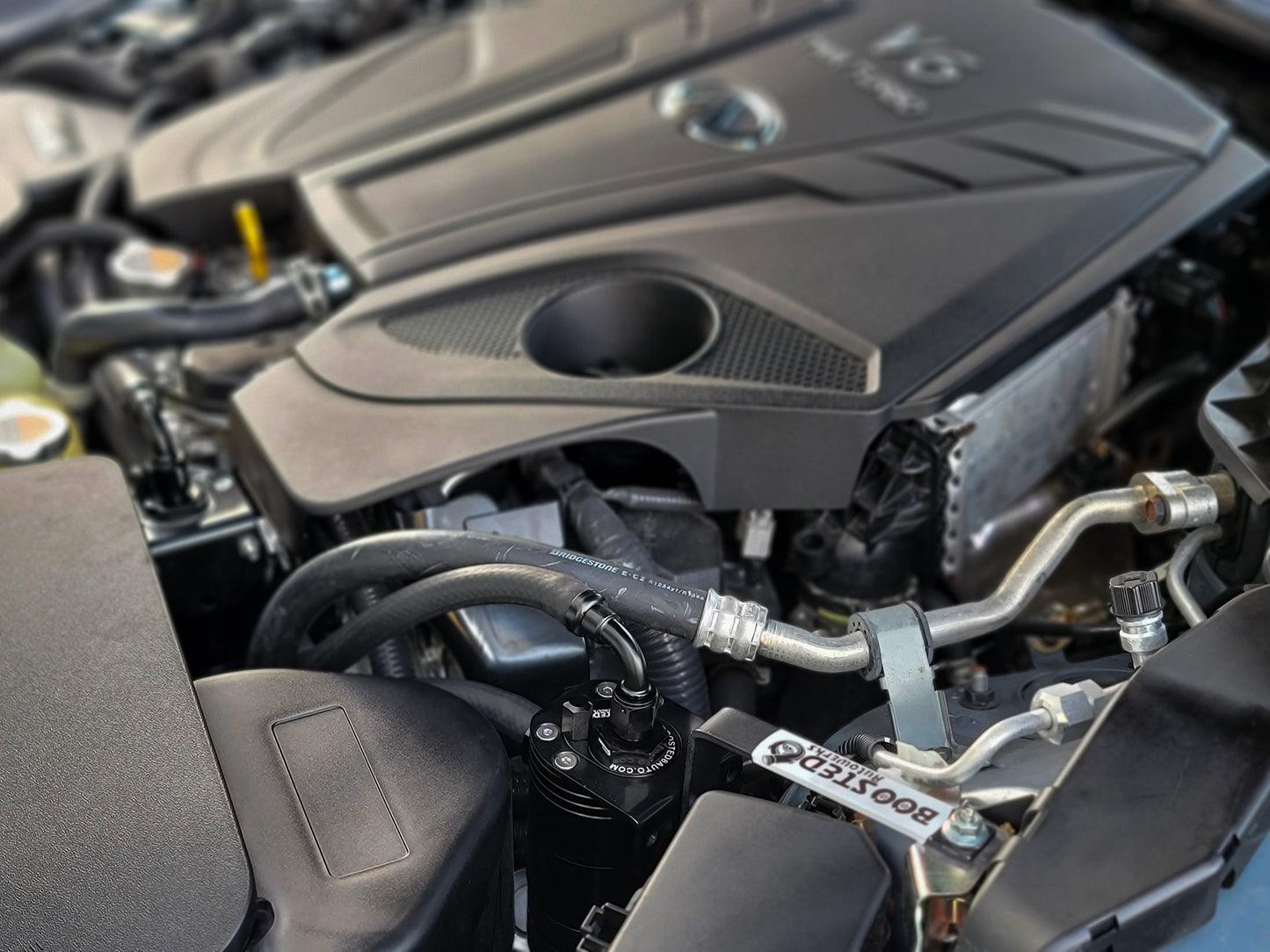 B6A Q50 Q60 Oil Catch Can (Double Baffle)