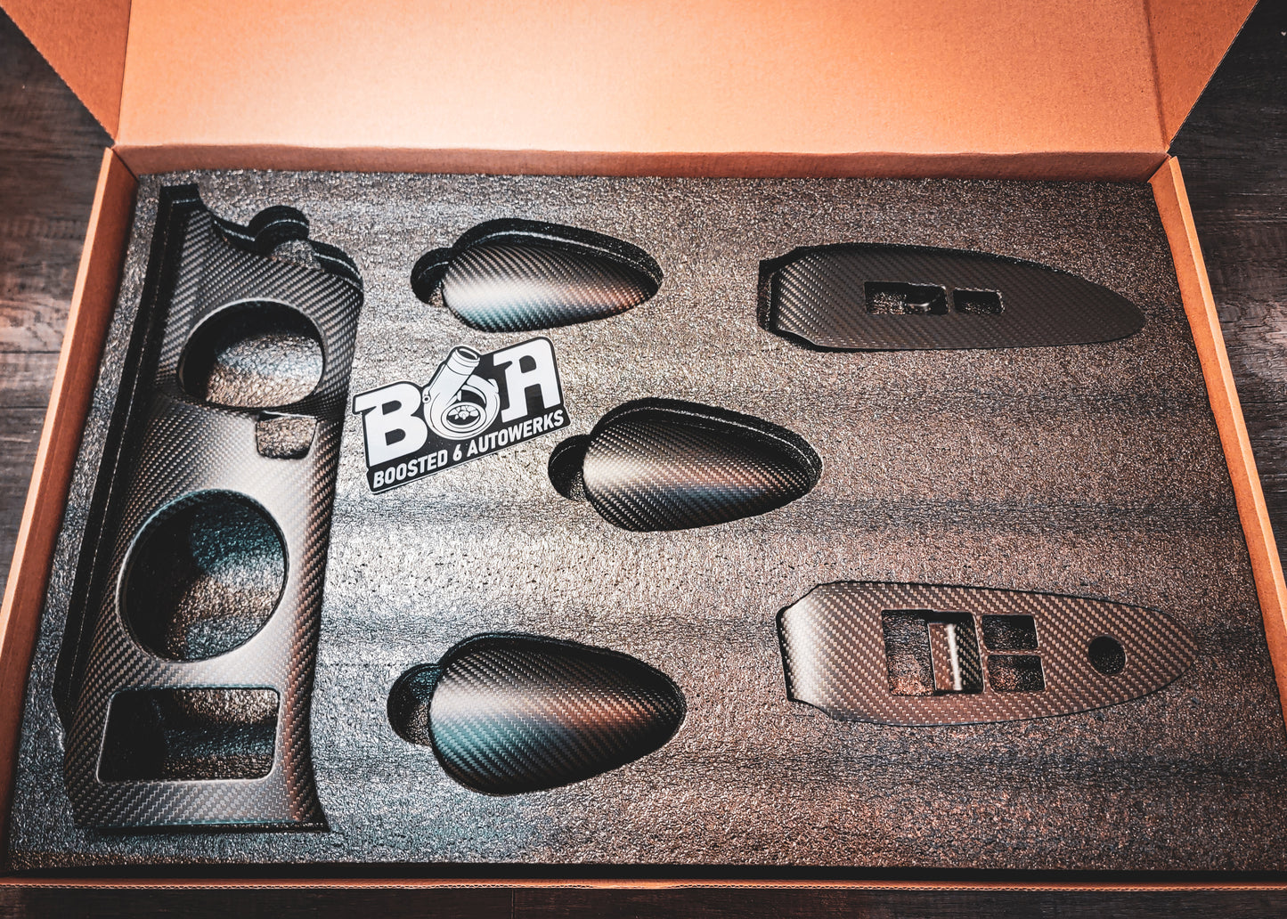Nissan Z RZ34 Carbon Fiber Interior Trim Piece Cover Set (Auto)