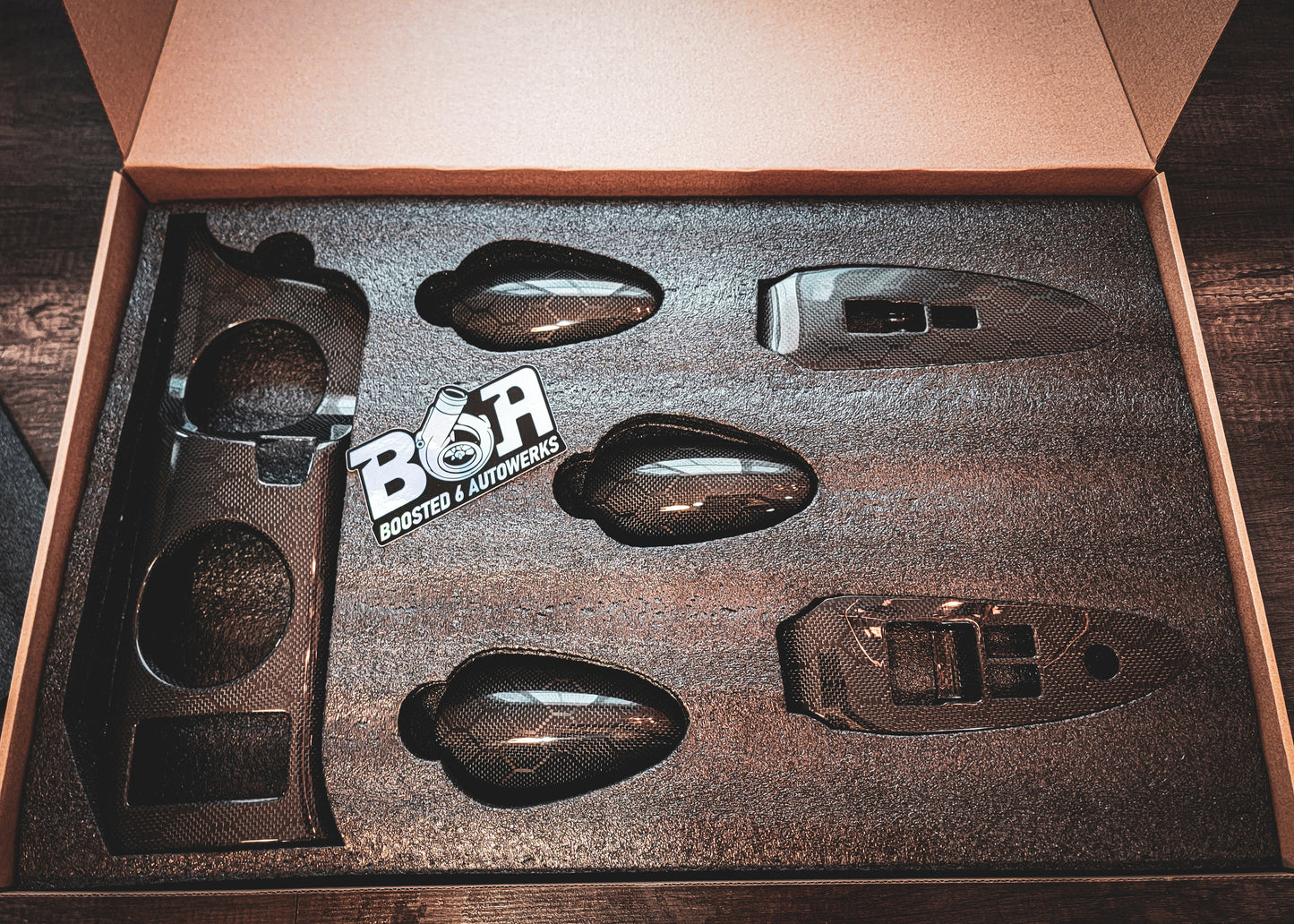 Nissan Z RZ34 Carbon Fiber Interior Trim Piece Cover Set (Auto)