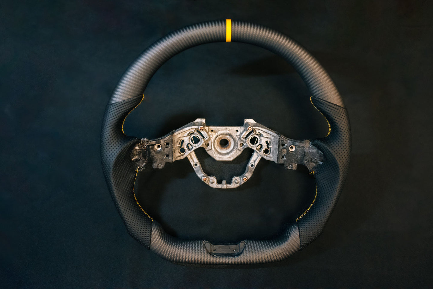 B6A Nissan Z (RZ34) Carbon Fiber Leather Steering Wheel