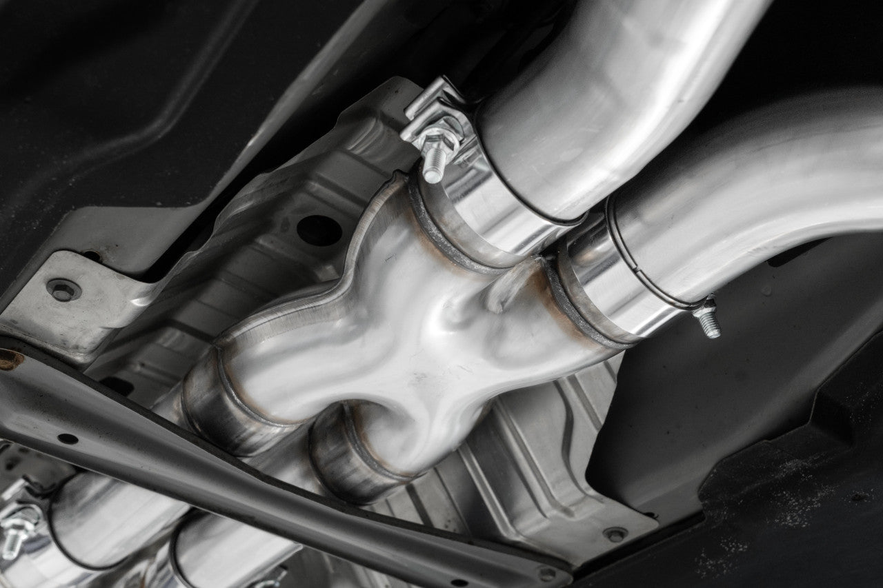 MBRP 16-23 Infiniti Q50 3.0L RWD/AWD 3in RESONATED Cat Back w/ 4.5in OD Tips - T304