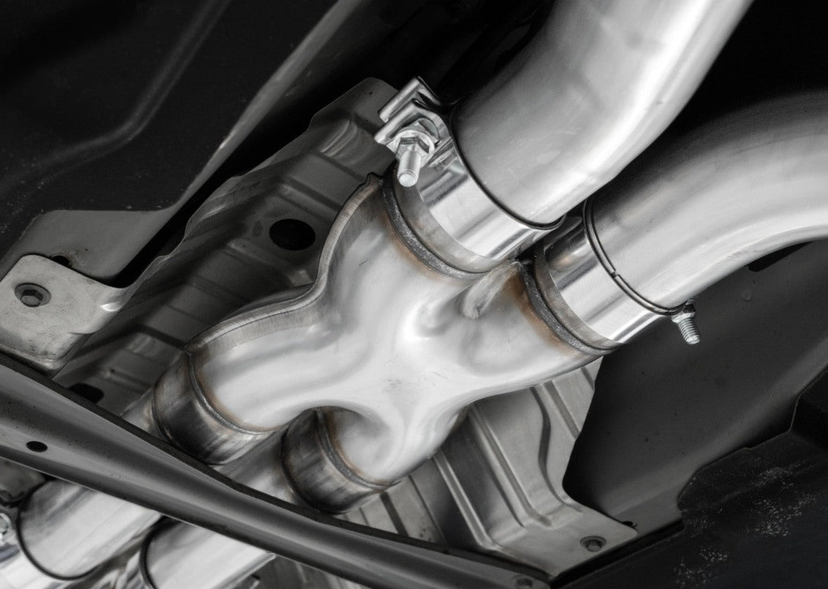 MBRP 17-23 Infiniti Q60 3.0L RWD/AWD 3in RESONATED Cat Back w/ 4.5in OD Tips - T304