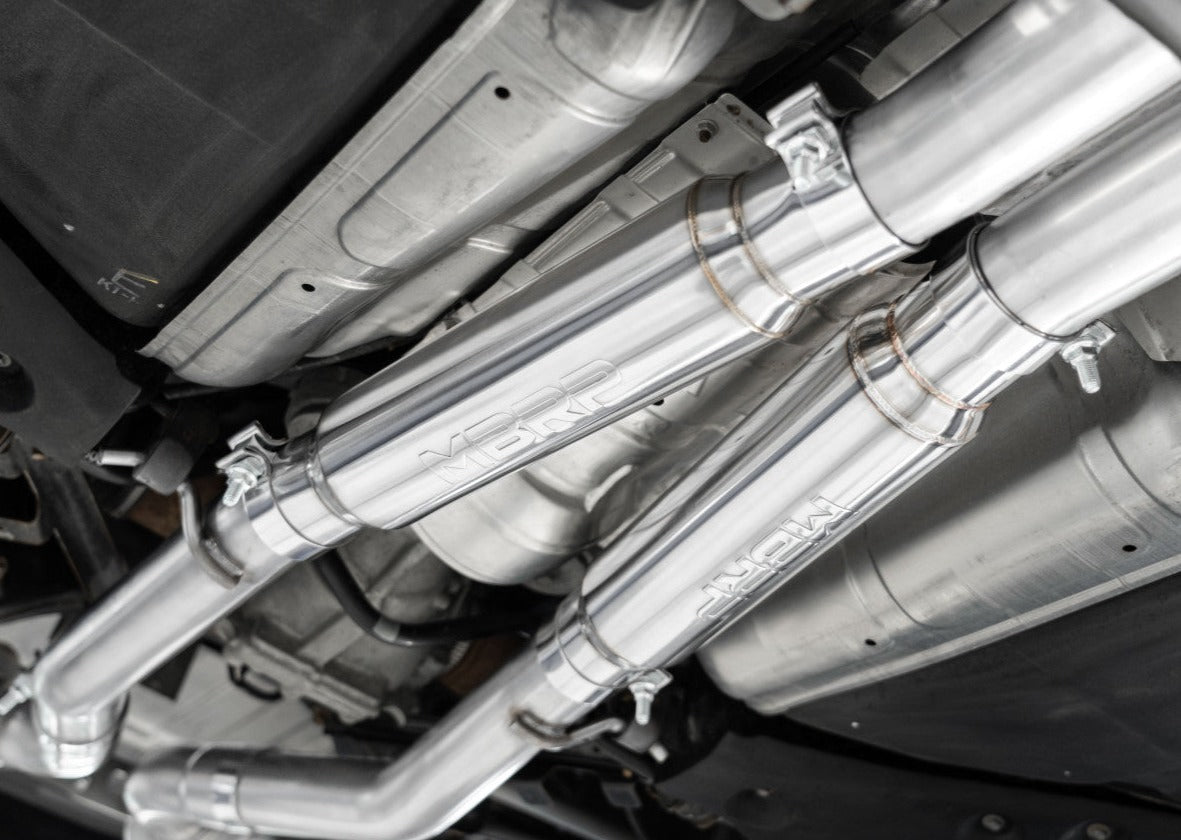 MBRP 17-23 Infiniti Q60 3.0L RWD/AWD 3in RESONATED Cat Back w/ 4.5in OD Tips - T304