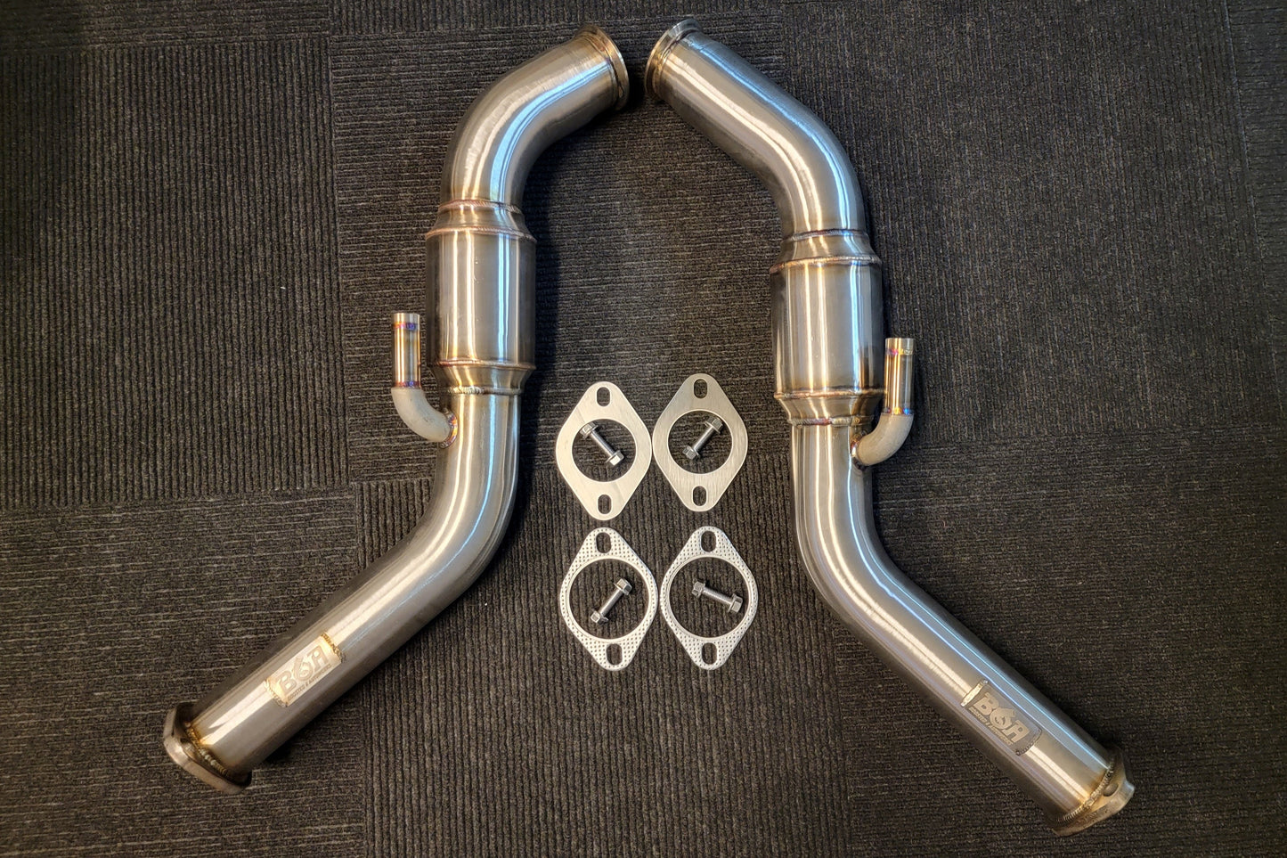 B6A Catted Full Downpipes 3" VR30DDTT Q50 Q60 Nissan Z