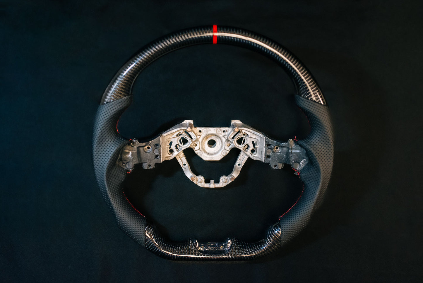 B6A Nissan Z (RZ34) Carbon Fiber Leather Steering Wheel