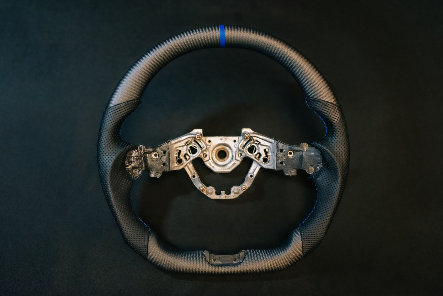 B6A Nissan Z (RZ34) Carbon Fiber Leather Steering Wheel