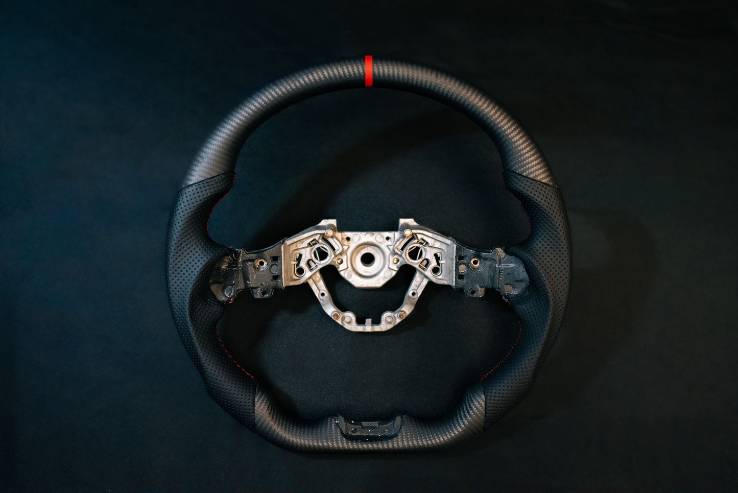 B6A Nissan Z (RZ34) Carbon Fiber Leather Steering Wheel