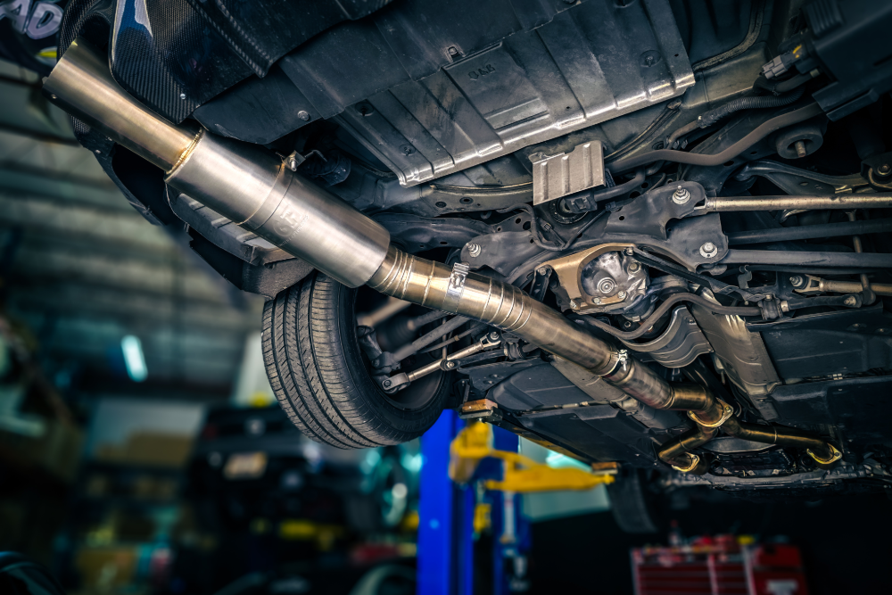 B6A 4" Q50 Super Single Exhaust