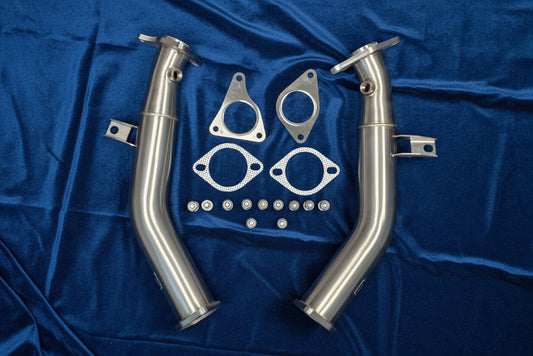 B6A VR30DDTT 3" Non-Res Lower Down Pipes Q50 Q60 2023 Z