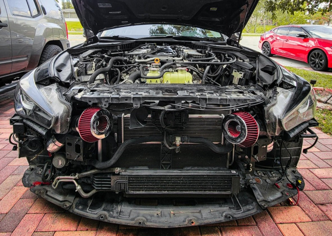 Boosted 6 Auto Q50 Q60 3 Longtube Intakes Boosted 6 Autowerks